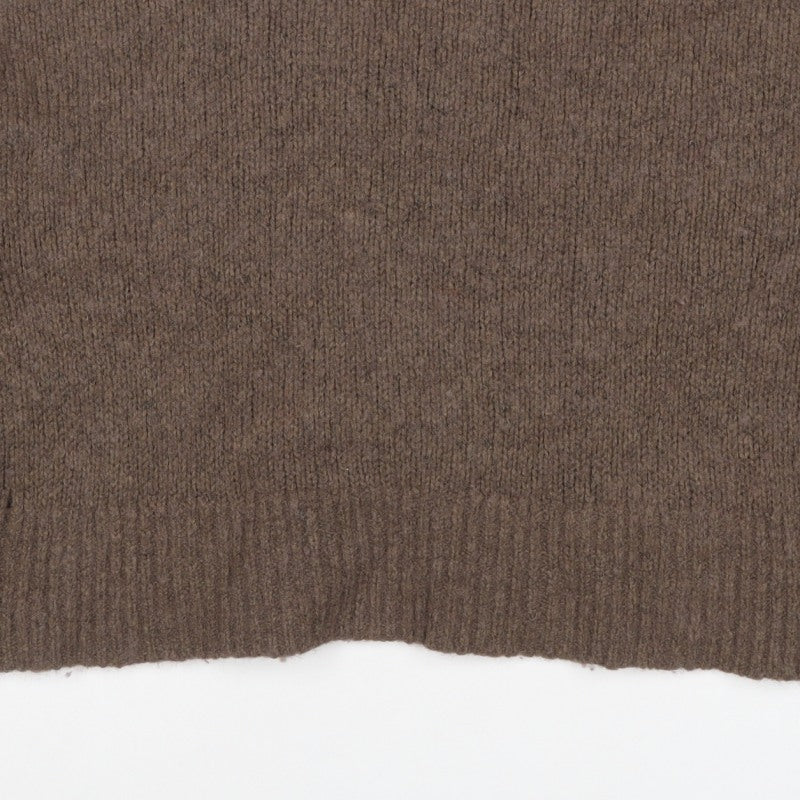 Topshop Women’s Brown Size 12 Roll Neck Oversized Knit Jumper
