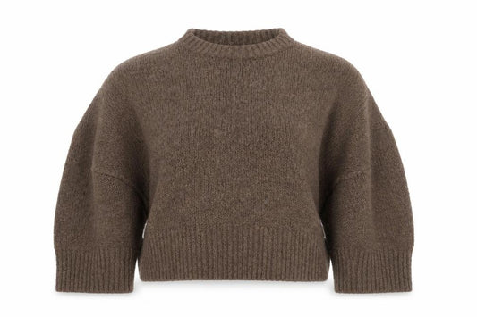 Topshop Women’s Brown Size 12 Roll Neck Oversized Knit Jumper