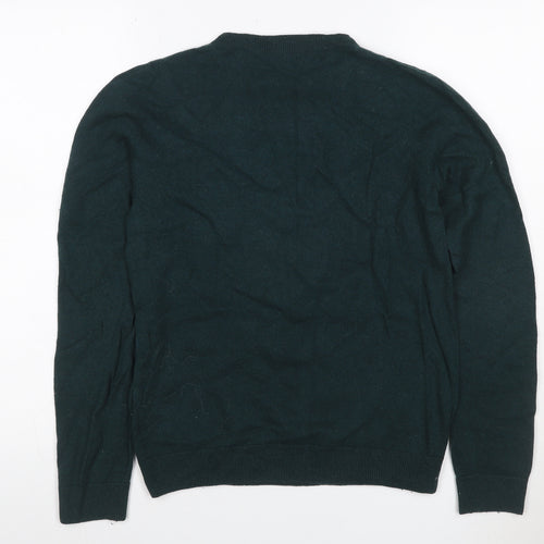 UNIQLO Men’s Green Cashmere Crew Neck Pullover Jumper Size S