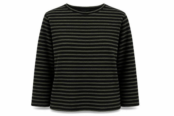 New Look Women’s Black Green Striped Knit Pullover Jumper M