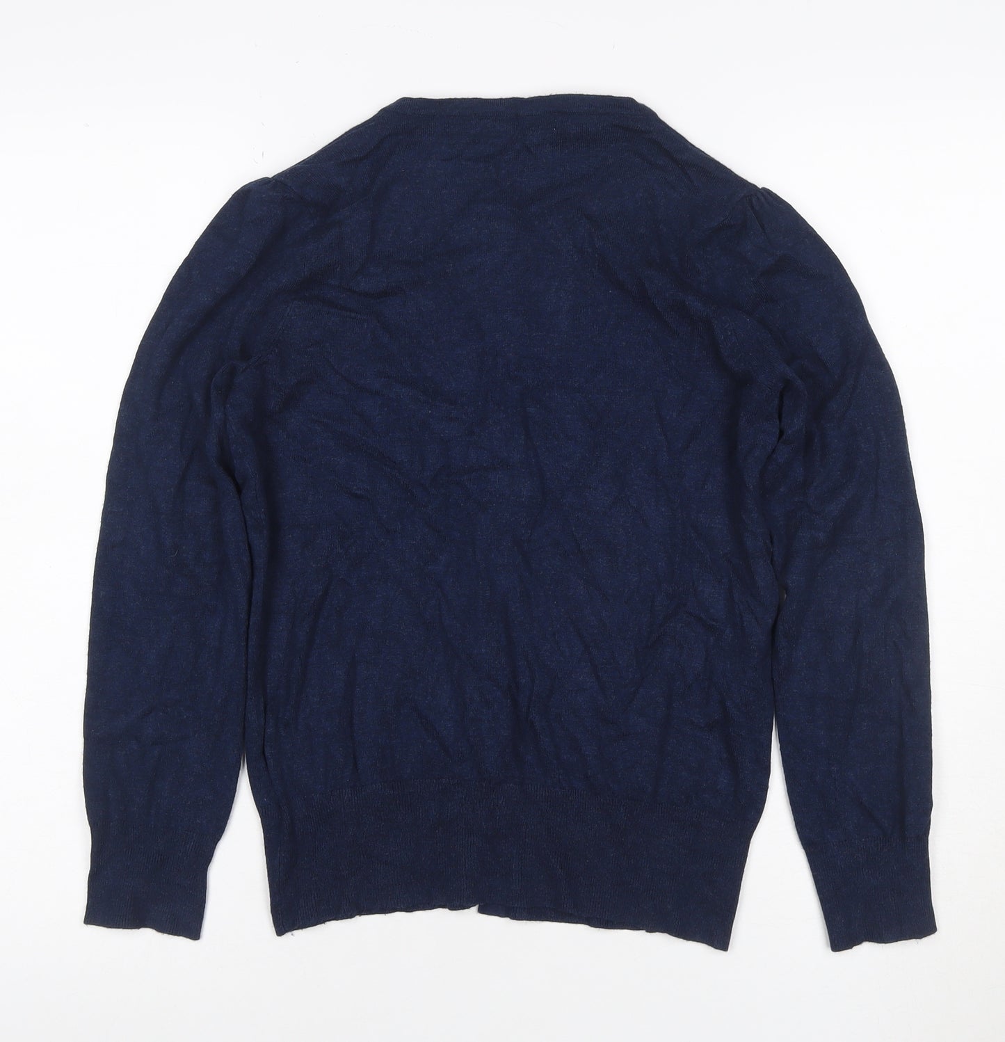 Marks and Spencer Women Blue UK 12 Button Front Knit Cardigan