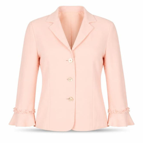 Gold by Michael H Women’s Pink UK 10 Tailored 3 Button Blazer Jacket
