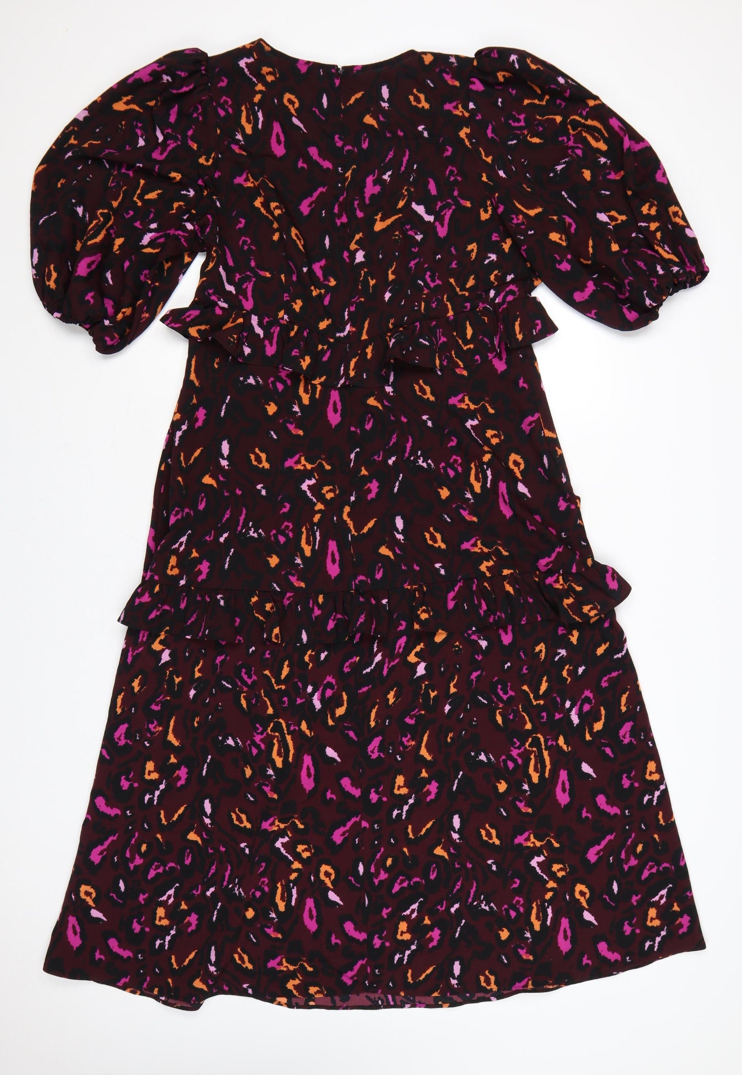 Et Vous Women Multicoloured Animal Print Size 14 Fit & Flare Dress