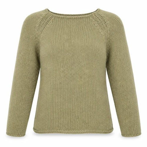 Marks & Spencer Women Green M 12-14 Chunky Knit Raglan Jumper