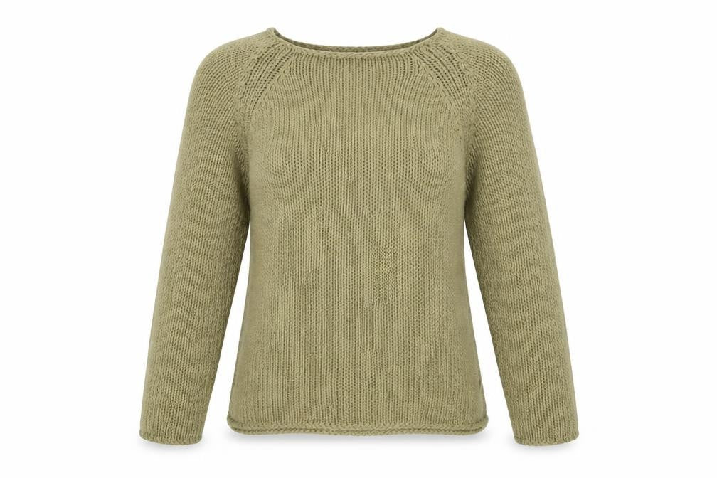Marks & Spencer Women Green M 12-14 Chunky Knit Raglan Jumper