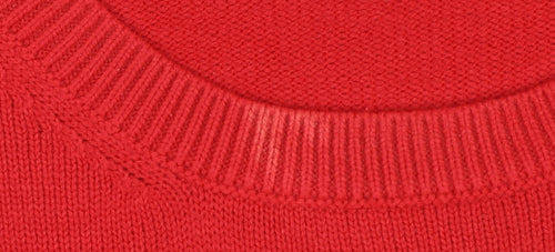 Marks and Spencer Women Red M Christmas Sequin Tree Raglan Jumper