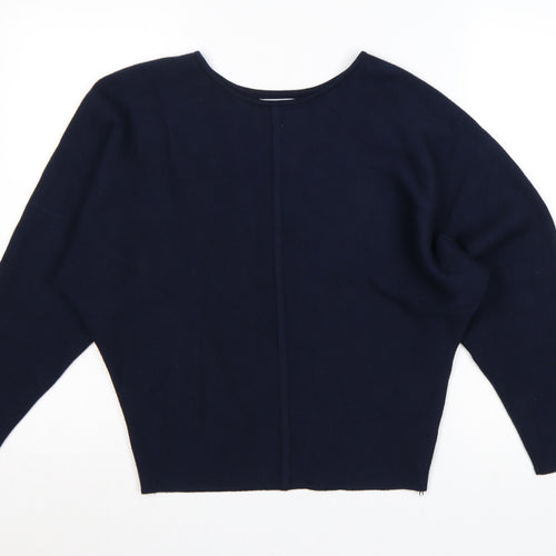 Primark Cares Women's Navy S Dolman Sleeve Viscose Knit Jumper