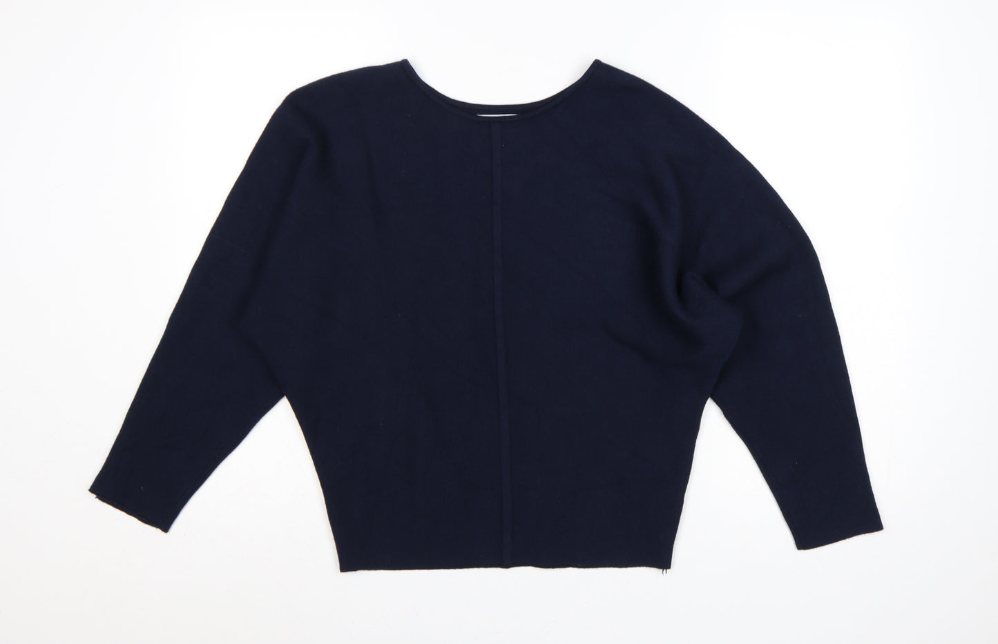 Primark Cares Women's Navy S Dolman Sleeve Viscose Knit Jumper