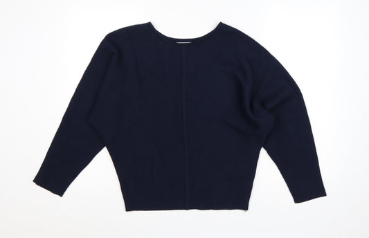 Primark Cares Women's Navy S Dolman Sleeve Viscose Knit Jumper