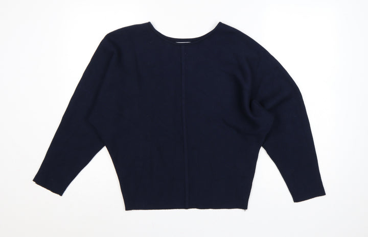 Primark Cares Women's Navy S Dolman Sleeve Viscose Knit Jumper