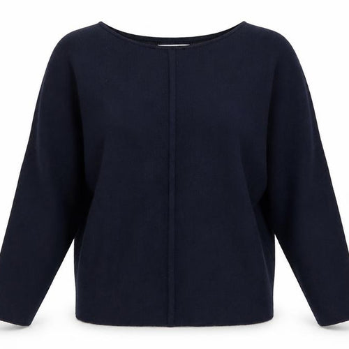 Primark Cares Women's Navy S Dolman Sleeve Viscose Knit Jumper