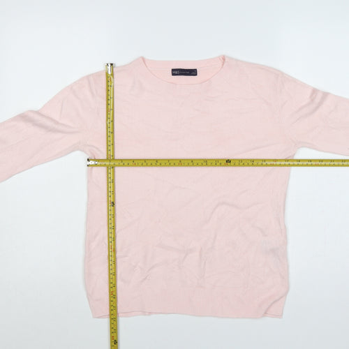 Marks and Spencer Women Pink Size 10 Crew Neck Knit Jumper