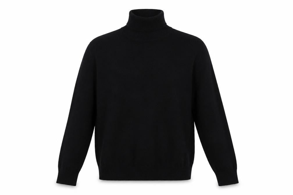 Marks and Spencer Women Black M Roll Neck Knit Jumper Long Sleeve