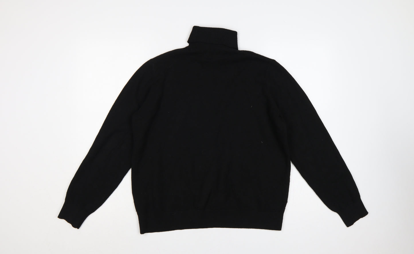 Marks and Spencer Women Black M Roll Neck Knit Jumper Long Sleeve