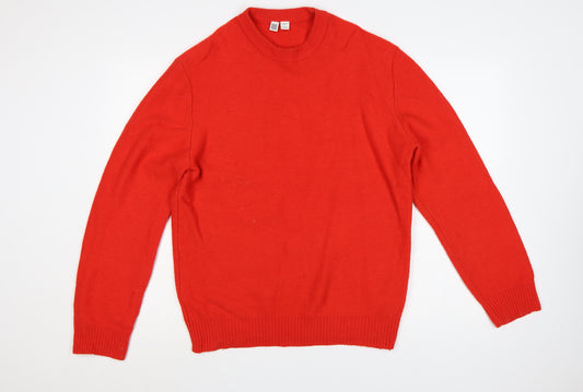 Uniqlo U Women’s Red L Wool Blend Crew Neck Knit Jumper