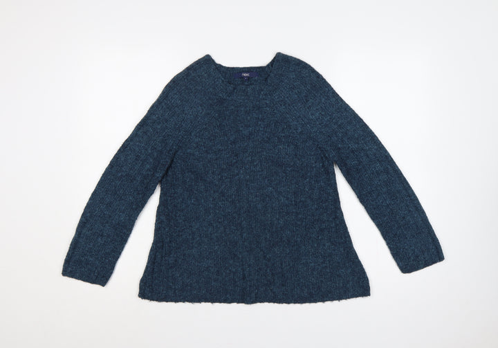 Next Women’s Blue UK 8 Crew Neck Long Sleeve Knit Pullover Jumper