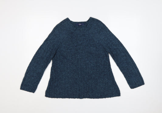 Next Women’s Blue UK 8 Crew Neck Long Sleeve Knit Pullover Jumper
