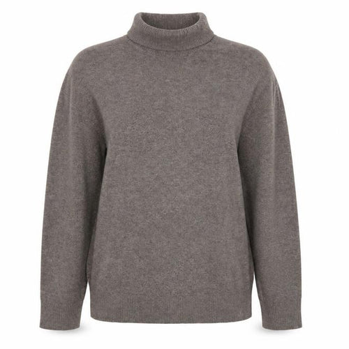 Marks & Spencer Women Brown M Roll Neck Fine Knit Jumper Long Sleeve