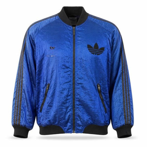 Adidas Mens Blue M Vintage 90s Track Jacket Full Zip