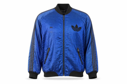 Adidas Mens Blue M Vintage 90s Track Jacket Full Zip