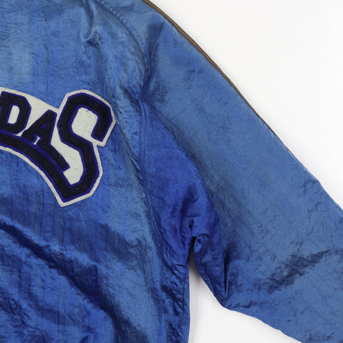 Adidas Mens Blue M Vintage 90s Track Jacket Full Zip