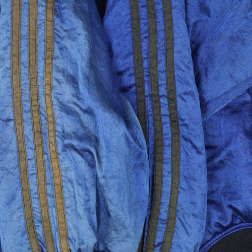 Adidas Mens Blue M Vintage 90s Track Jacket Full Zip