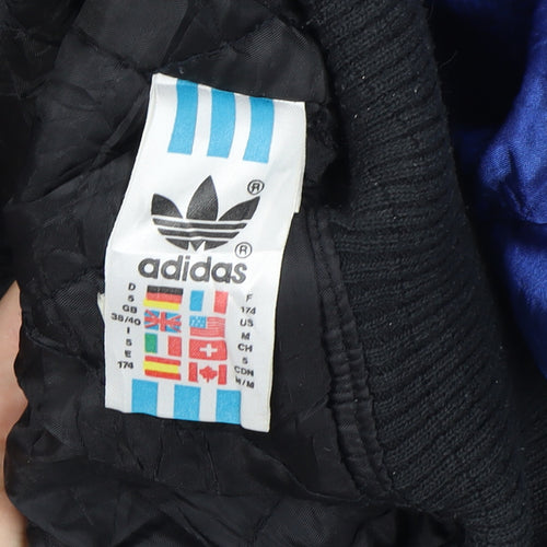 Adidas Mens Blue M Vintage 90s Track Jacket Full Zip
