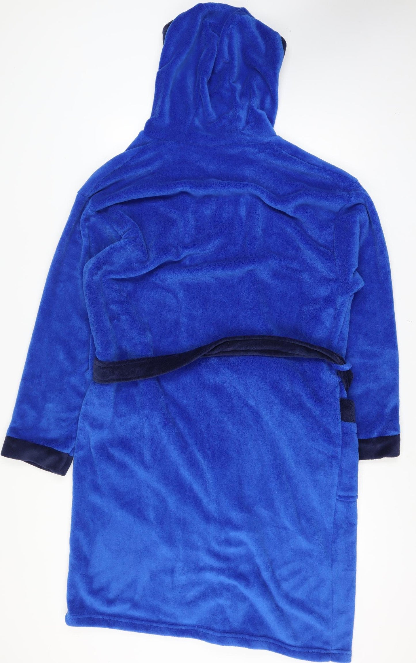 Chelsea FC Men's Blue Hooded Fleece Robe Adult L Belted Football