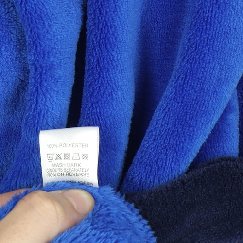 Chelsea FC Men's Blue Hooded Fleece Robe Adult L Belted Football