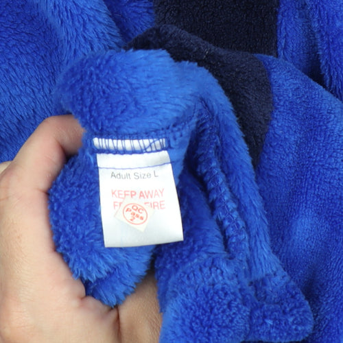 Chelsea FC Men's Blue Hooded Fleece Robe Adult L Belted Football