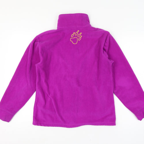 Jack Wolfskin Size 12-14 Women’s Purple Fleece Full Zip Outdoor Jacket