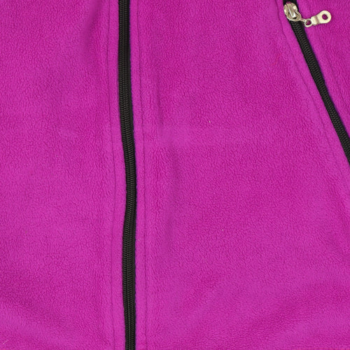 Jack Wolfskin Size 12-14 Women’s Purple Fleece Full Zip Outdoor Jacket
