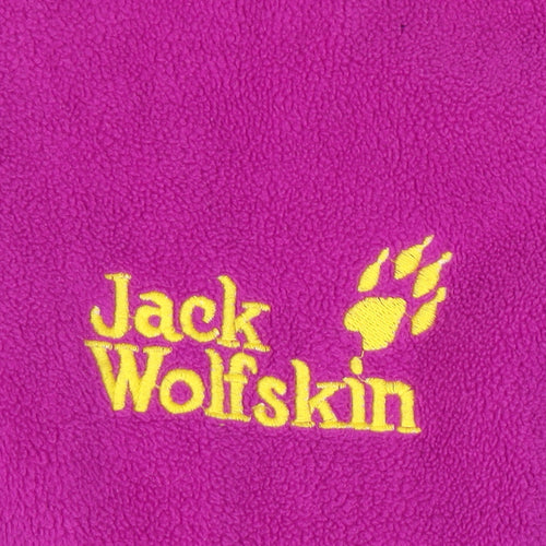 Jack Wolfskin Size 12-14 Women’s Purple Fleece Full Zip Outdoor Jacket