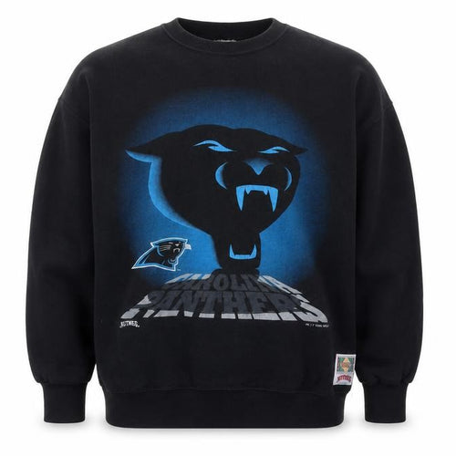 Nutmeg Men's Black XL Carolina Panthers NFL 1993 Pullover Sweatshirt