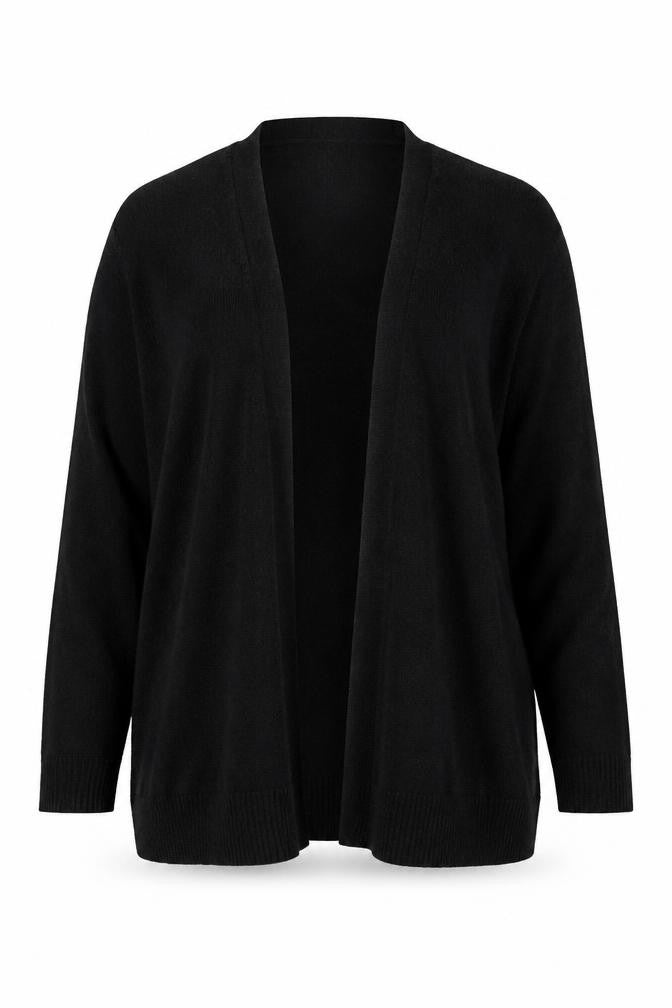 Gap Women’s Black Open Knit Cardigan 2XL Long Sleeve Cotton Blend