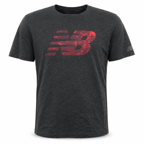 New Balance Men’s Black S Graphic Logo Sports Crew Neck T-Shirt