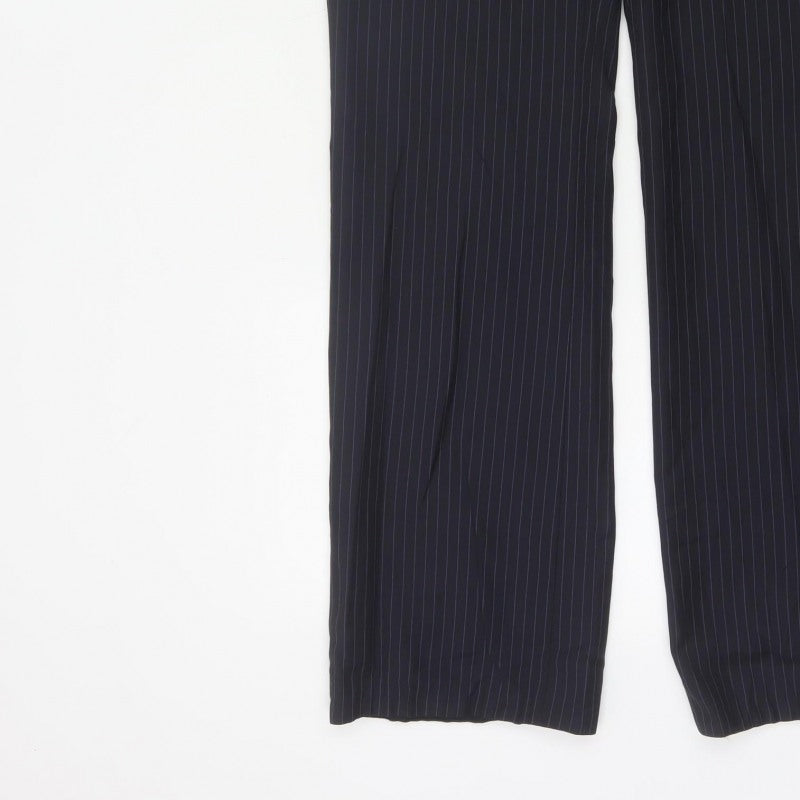 Frencheye Vive Women’s Navy Pinstripe Size 10 Straight Dress Trousers