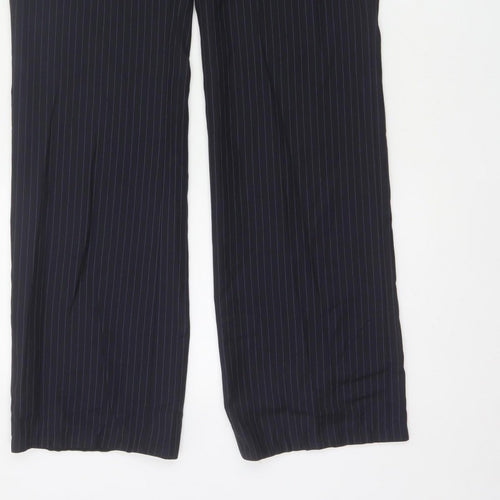 Frencheye Vive Women’s Navy Pinstripe Size 10 Straight Dress Trousers