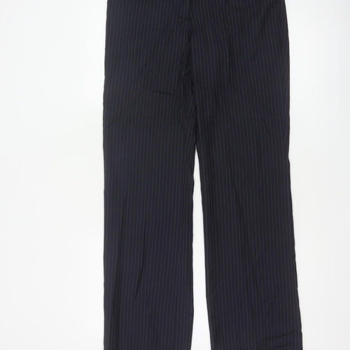 Frencheye Vive Women’s Navy Pinstripe Size 10 Straight Dress Trousers