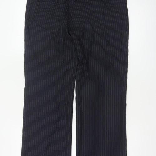 Frencheye Vive Women’s Navy Pinstripe Size 10 Straight Dress Trousers