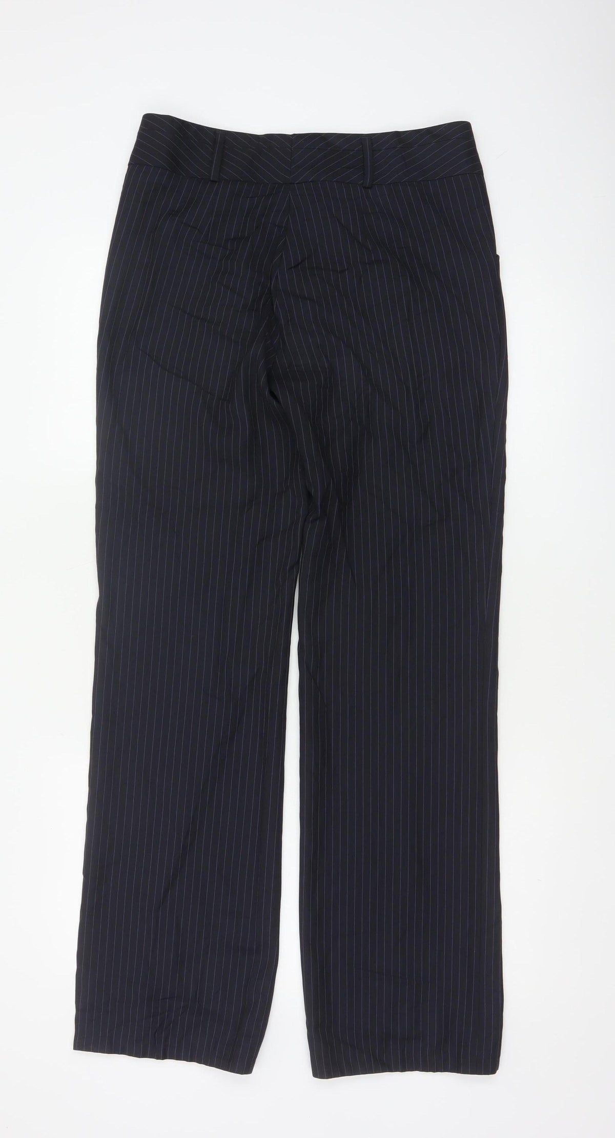 Frencheye Vive Women’s Navy Pinstripe Size 10 Straight Dress Trousers