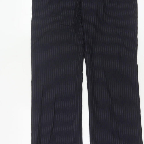 Frencheye Vive Women’s Navy Pinstripe Size 10 Straight Dress Trousers