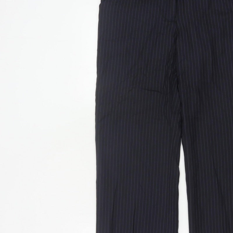 Frencheye Vive Women’s Navy Pinstripe Size 10 Straight Dress Trousers