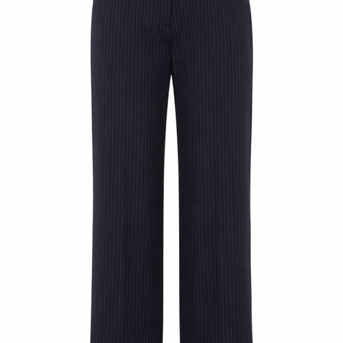Frencheye Vive Women’s Navy Pinstripe Size 10 Straight Dress Trousers