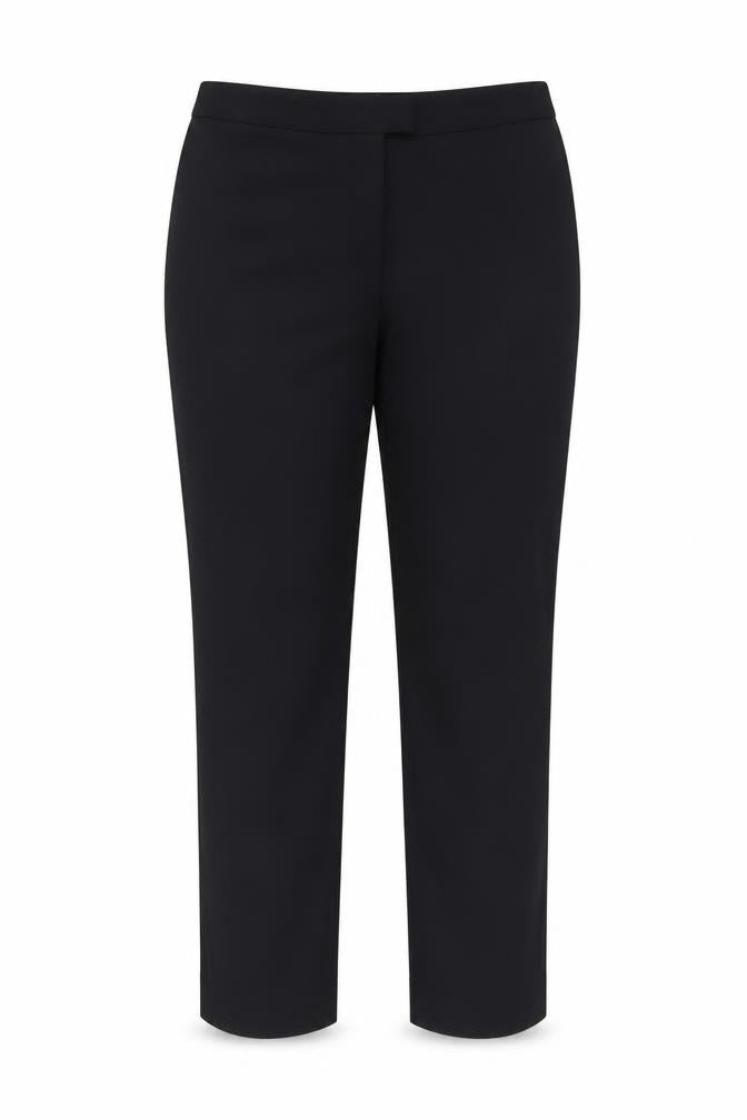 Jigsaw Women Black UK 14 Straight Tailored Work Trousers Pockets