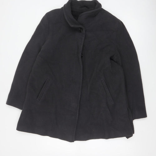 Fuchs Schmitt Women’s Black UK 14 Wool Cashmere Short Overcoat
