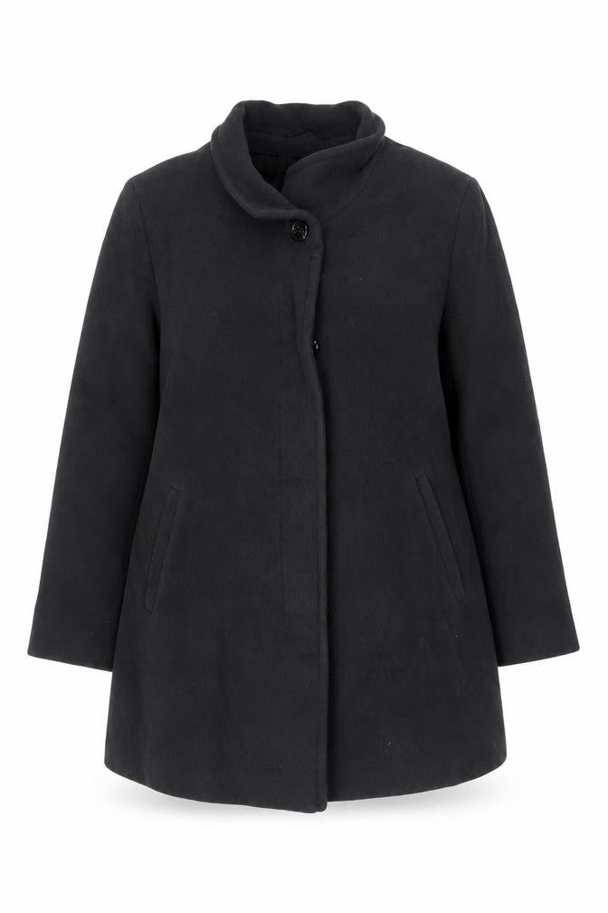 Fuchs Schmitt Women’s Black UK 14 Wool Cashmere Short Overcoat