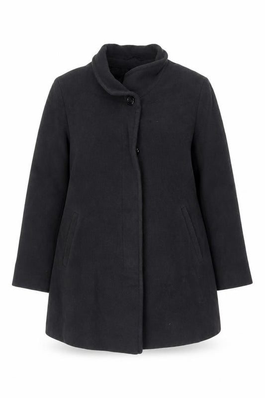 Fuchs Schmitt Women’s Black UK 14 Wool Cashmere Short Overcoat