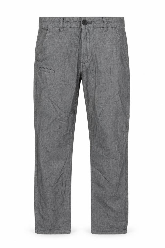 Ezekiel Men’s Grey 30 Slim Tapered Chino Trousers Stretch