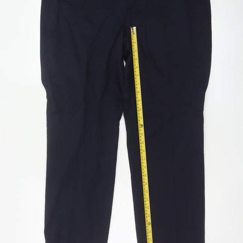Marks & Spencer Men Blue 38in Wool Blend Dress Trousers 29in Leg